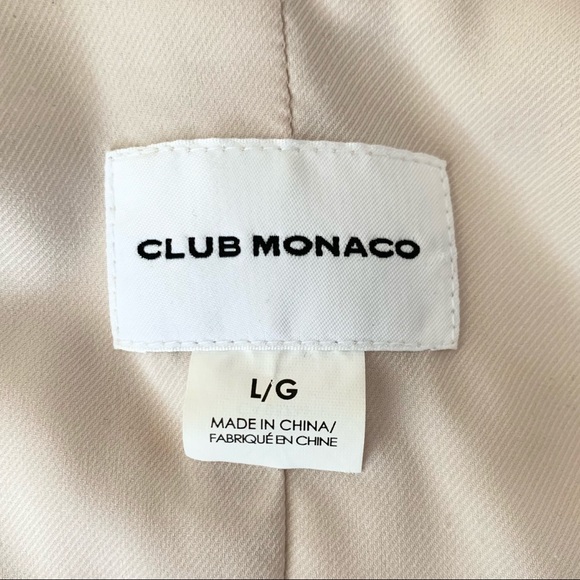 CLUB MONACO Motorcycle Jacket Light Pink Size L - Picture 7 of 8